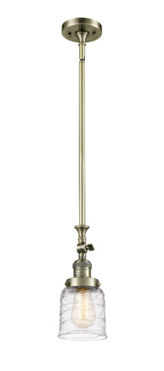 Franklin Restoration One Light Mini Pendant in Antique Brass (405|206ABG513)