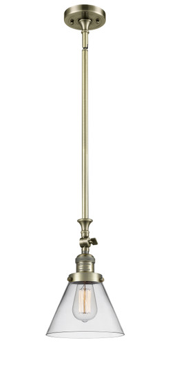 Franklin Restoration One Light Mini Pendant in Antique Brass (405|206ABG42)