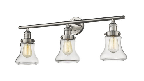 Franklin Restoration Three Light Bath Vanity in Brushed Satin Nickel (405|205SNG192)