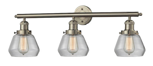 Franklin Restoration Three Light Bath Vanity in Brushed Satin Nickel (405|205SNG172) Franklin Restoration Three Light Bath Vanity in Brushed Satin Nickel (405|205SNG172)