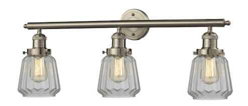 Franklin Restoration Three Light Bath Vanity in Brushed Satin Nickel (405|205SNG142)