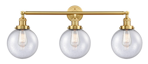 Franklin Restoration Three Light Bath Vanity in Satin Gold (405|205SGG2048)