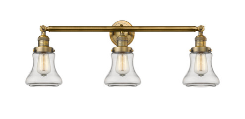 Franklin Restoration Three Light Bath Vanity in Brushed Brass (405|205BBG192)