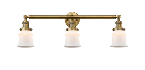 Franklin Restoration Three Light Bath Vanity in Brushed Brass (405|205BBG181S)