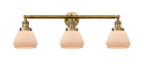 Franklin Restoration Three Light Bath Vanity in Brushed Brass (405|205BBG171)