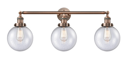 Franklin Restoration Three Light Bath Vanity in Antique Copper (405|205ACG2048)