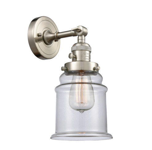 Franklin Restoration One Light Wall Sconce in Brushed Satin Nickel (405|203SWSNG182)