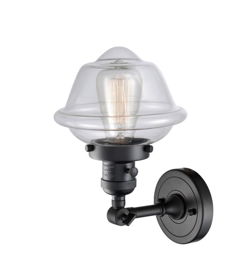 Franklin Restoration One Light Wall Sconce in Matte Black (405|203SWBKG532)