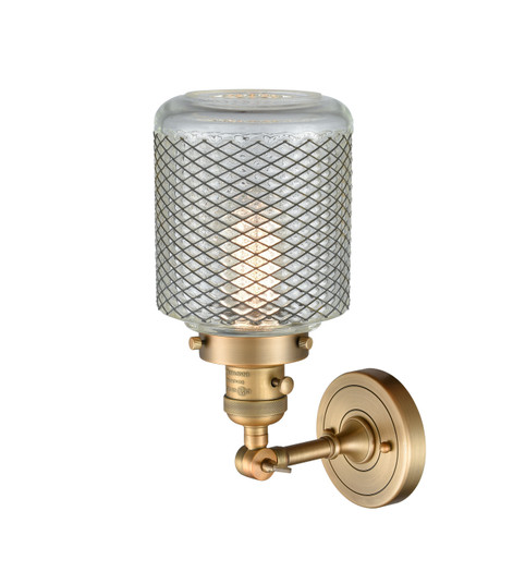 Franklin Restoration One Light Wall Sconce in Brushed Brass (405|203SWBBG262)