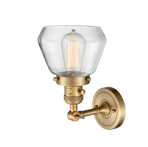 Franklin Restoration One Light Wall Sconce in Brushed Brass (405|203SWBBG172)
