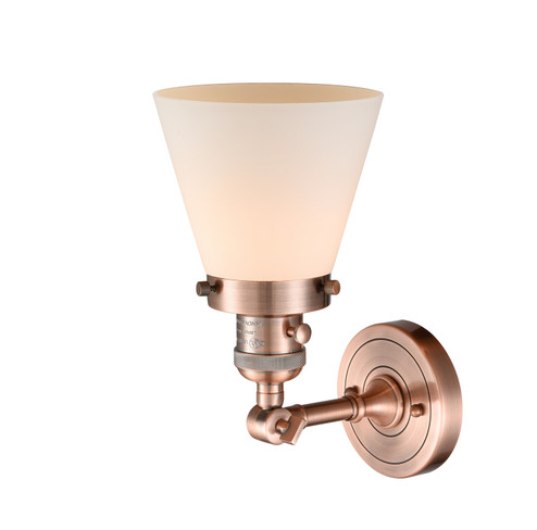 Franklin Restoration One Light Wall Sconce in Antique Copper (405|203SWACG61)