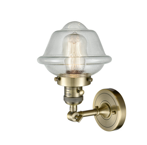 Franklin Restoration One Light Wall Sconce in Antique Brass (405|203SWABG534)