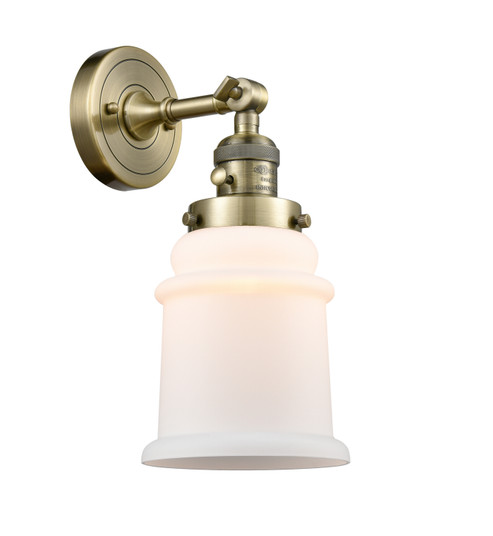 Franklin Restoration One Light Wall Sconce in Antique Brass (405|203SWABG181)