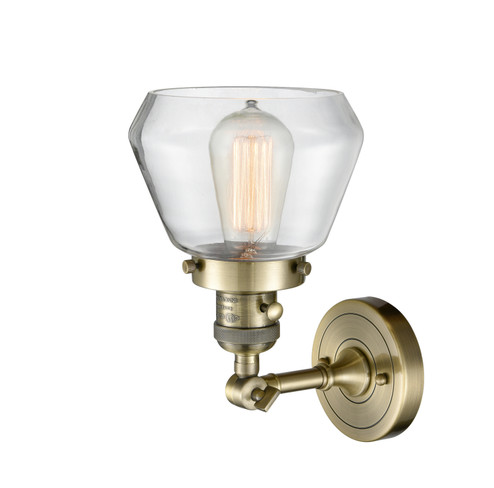 Franklin Restoration One Light Wall Sconce in Antique Brass (405|203SWABG172)