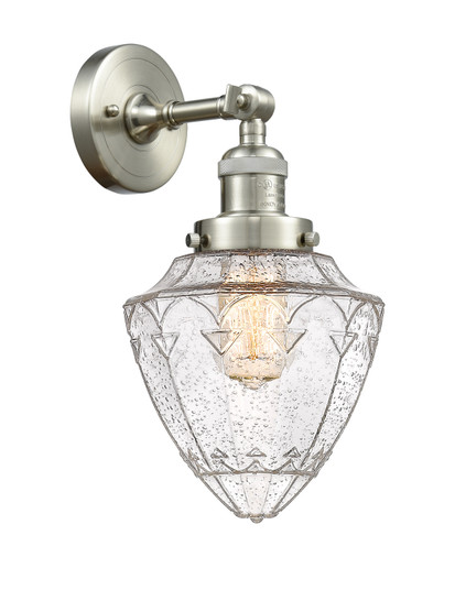 Franklin Restoration One Light Wall Sconce in Brushed Satin Nickel (405|203SNG6647)