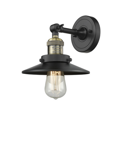 Franklin Restoration One Light Wall Sconce in Black Antique Brass (405|203BABM6)