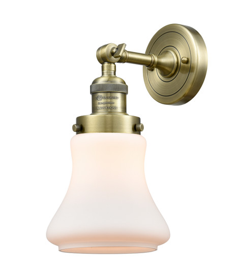 Franklin Restoration One Light Wall Sconce in Antique Brass (405|203ABG191)