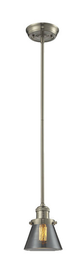 Franklin Restoration One Light Mini Pendant in Brushed Satin Nickel (405|201SSNG63)