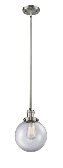 Franklin Restoration One Light Mini Pendant in Brushed Satin Nickel (405|201SSNG2028) Franklin Restoration One Light Mini Pendant in Brushed Satin Nickel (405|201SSNG2028)