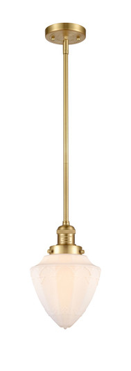 Franklin Restoration One Light Mini Pendant in Satin Gold (405|201SSGG6617)