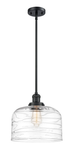 Franklin Restoration LED Mini Pendant in Matte Black (405|201SBKG713LLED)