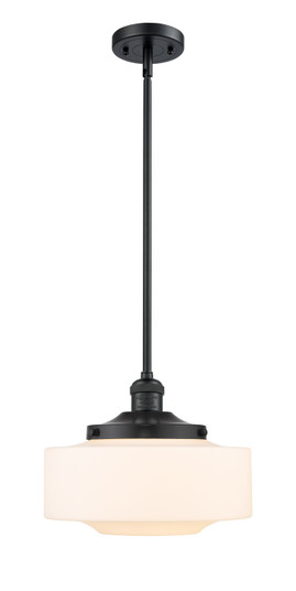 Franklin Restoration One Light Mini Pendant in Matte Black (405|201SBKG69112)