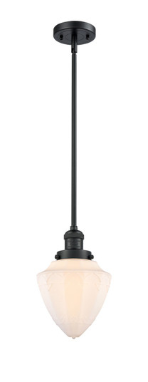 Franklin Restoration LED Mini Pendant in Matte Black (405|201SBKG6617LED)