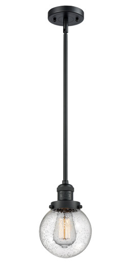 Franklin Restoration One Light Mini Pendant in Matte Black (405|201SBKG2046)