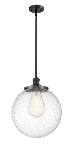 Franklin Restoration One Light Pendant in Matte Black (405|201SBKG20414)