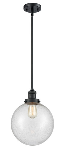 Franklin Restoration One Light Mini Pendant in Matte Black (405|201SBKG20410)