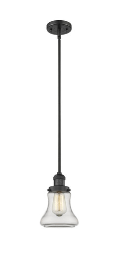 Franklin Restoration One Light Mini Pendant in Matte Black (405|201SBKG192)