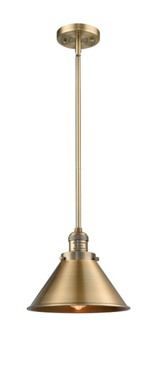 Franklin Restoration One Light Mini Pendant in Brushed Brass (405|201SBBM10BB)