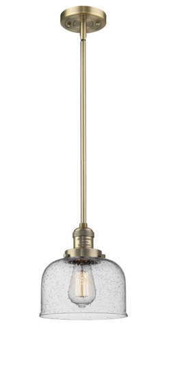 Franklin Restoration One Light Mini Pendant in Brushed Brass (405|201SBBG74)