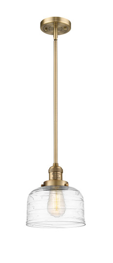 Franklin Restoration One Light Mini Pendant in Brushed Brass (405|201SBBG713)