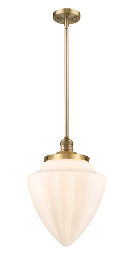 Franklin Restoration One Light Mini Pendant in Brushed Brass (405|201SBBG66112)