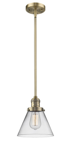 Franklin Restoration One Light Mini Pendant in Brushed Brass (405|201SBBG42)