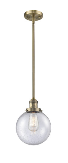 Franklin Restoration One Light Mini Pendant in Brushed Brass (405|201SBBG2048)