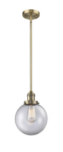 Franklin Restoration One Light Mini Pendant in Brushed Brass (405|201SBBG2028)
