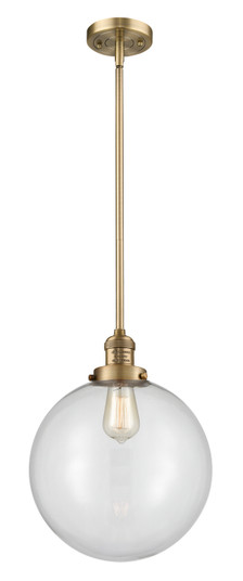 Franklin Restoration One Light Mini Pendant in Brushed Brass (405|201SBBG20212)