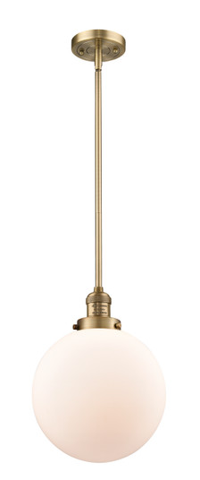 Franklin Restoration One Light Mini Pendant in Brushed Brass (405|201SBBG20110)