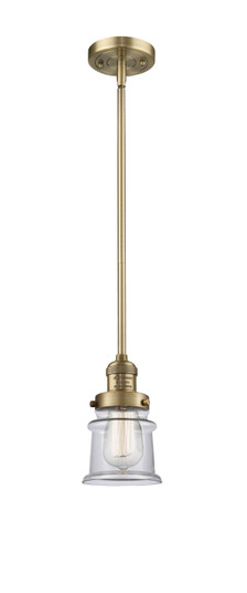 Franklin Restoration One Light Mini Pendant in Brushed Brass (405|201SBBG182S)