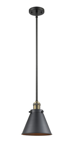 Franklin Restoration LED Mini Pendant in Black Antique Brass (405|201SBABM13BKLED)