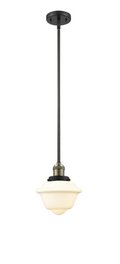 Franklin Restoration One Light Mini Pendant in Black Antique Brass (405|201SBABG532)