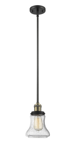 Franklin Restoration LED Mini Pendant in Black Antique Brass (405|201SBABG194LED)