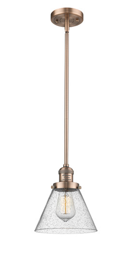 Franklin Restoration LED Mini Pendant in Antique Copper (405|201SACG44LED)