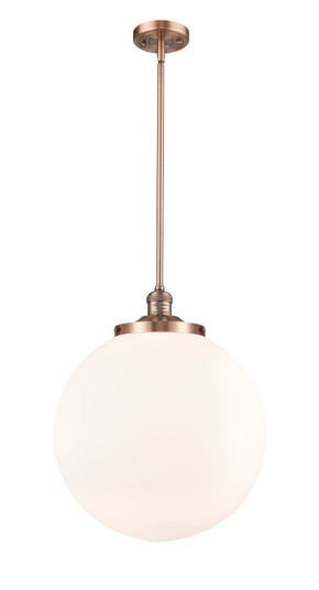 Franklin Restoration One Light Pendant in Antique Copper (405|201SACG20116)