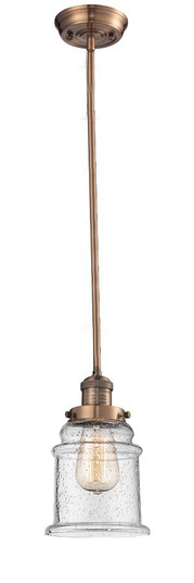 Franklin Restoration One Light Mini Pendant in Antique Copper (405|201SACG184)