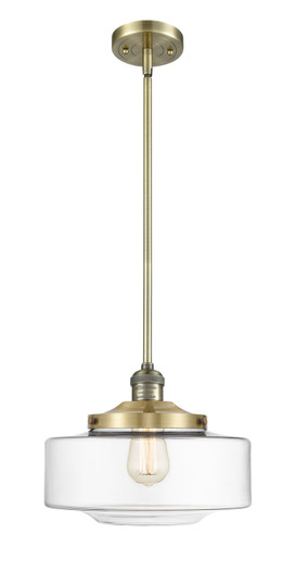 Franklin Restoration One Light Mini Pendant in Antique Brass (405|201SABG69212)