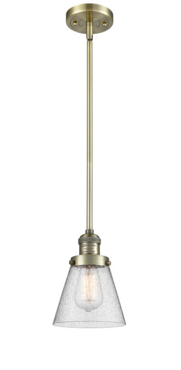 Franklin Restoration LED Mini Pendant in Antique Brass (405|201SABG64LED)