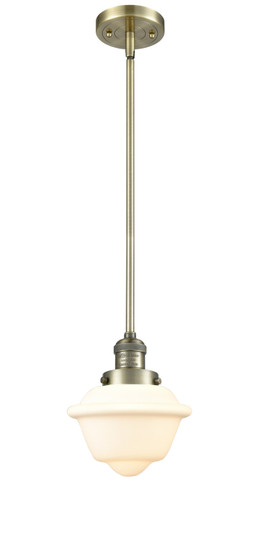 Franklin Restoration One Light Mini Pendant in Antique Brass (405|201SABG531)